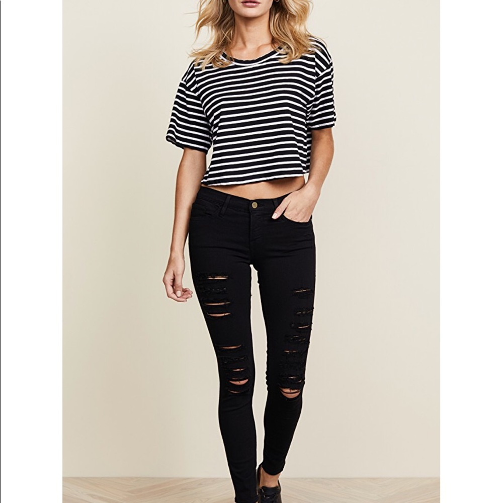 Frame Le Color Rip Skinny Jeans - Picture 4 of 5